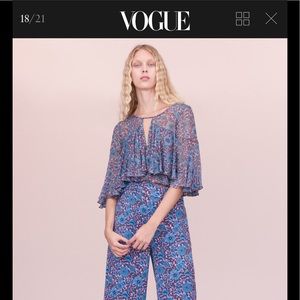 Rebecca Taylor Floral Silk Top Sz2⚡️